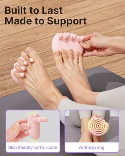 Pink Foot Arch Trainer for Flat Feet, Plantar Fasciitis Relief & Support - Portable Exercise Brace