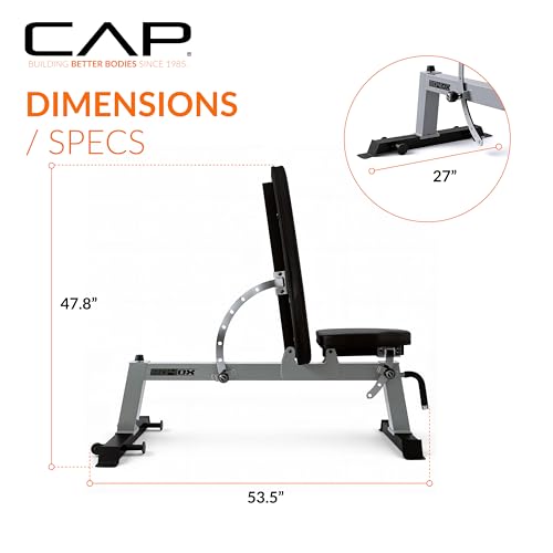 CAP Barbell Deluxe Utility Weight Bench Color Series
