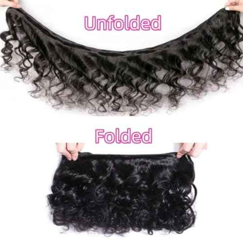 Loose Wave Bundles Human Hair Short Brazilian Virgin Human Hair Bundles Loose Wave Natural Black Color Can Be Dyed and Styled Total 300g 10 10 10 Inch