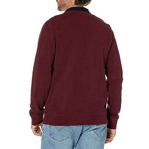 Brooks Brothers mens Double-face Cotton Stretch Half-zip Sweatshirt