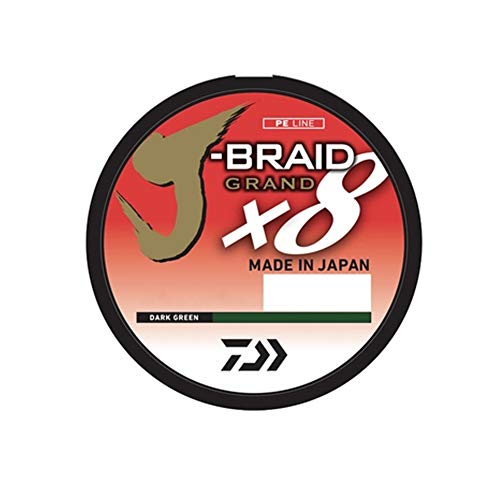 Daiwa J-Braid X8 Grand Braided Fishing Line - 40 lb Dark Green