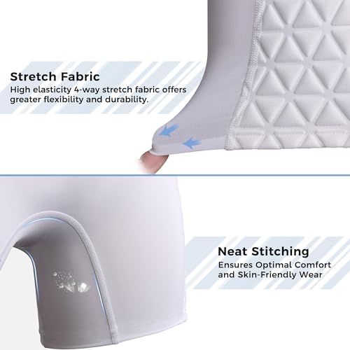 Women Softball Padded Sliding Shorts Compression Underwear Small White