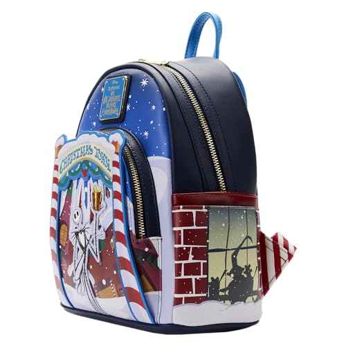 Loungefly x NBC Christmas Town Mini Backpack - Festive Frights and Holiday Delights!