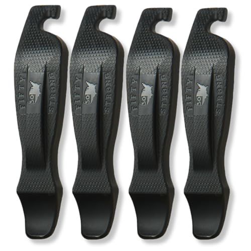 Bike Tire Levers Set of 4 for Road Mountain BMX Bikes - Heavy-Duty & Ergonomic