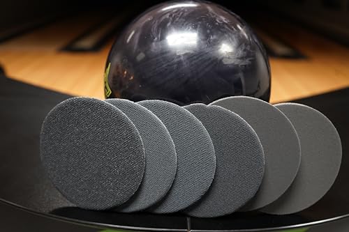 Bowling Ball Sanding Pads Set 6 Grits 5 Inch All Grits Variety Pack - Dry & Wet Use