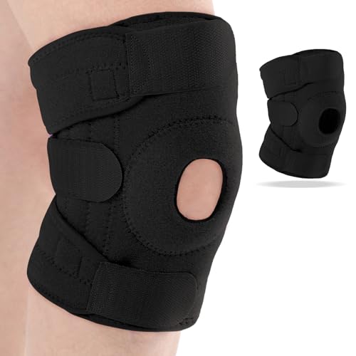 Kids Knee Brace with Side Stabilizers - Black, 1 Piece