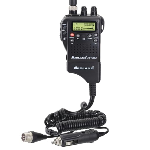 Midland 75-822 Handheld CB Radio & Mobile CB Radio ? Walkie Talkie with 40 Channels, NOAA Weather Alerts, Long Range, Compatible with CB Antennas