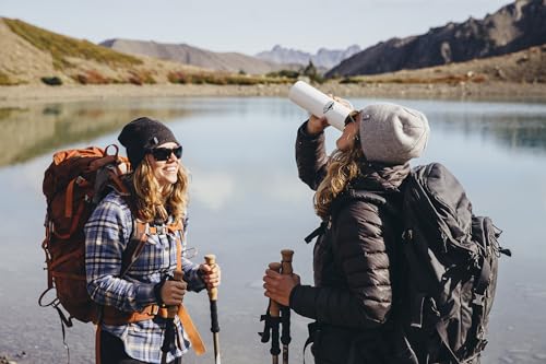 Cascade Mountain Tech Trekking Poles - Carbon Fiber Monopod Walking or Hiking Stick with Accessories Mount & Adjustable Quick Locks (Single Pole), Brown