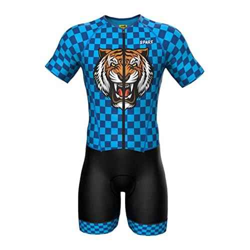 Sparx Mens Elite Aerosuit Triathlon Suit Mens Short Sleeve Tri Suit Skinsuit