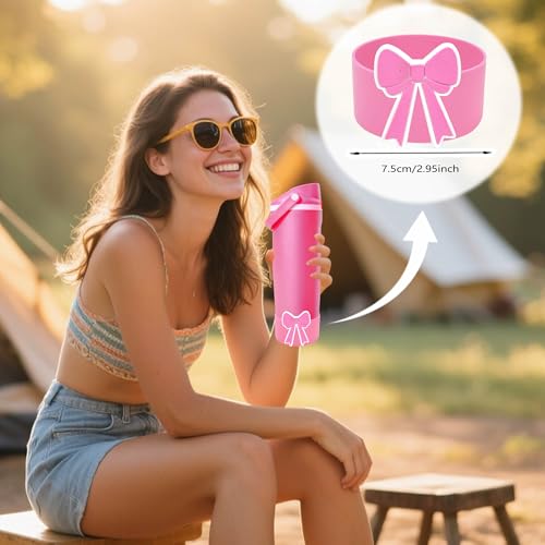 Hot Pink Neon Silicone Boot for Owala FreeSip Sway 30oz & 40oz - 3 Pack