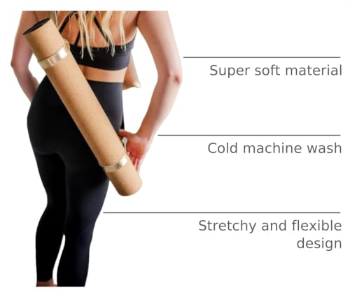 High Waisted Full Length Yoga Leggings for Women - Soft Athletic Workout Pants