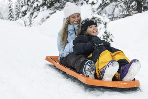 Pelican Sled Mega Snow Glider - Combo - Combo 2 sleds - 4 Season Sled - Any Outdoors Activities - Carry Up to 92 lb -Venom & Orange