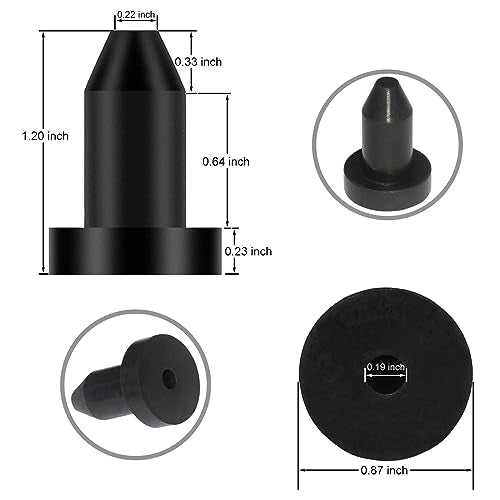 12 Pack Silicone Kayak Drain Plugs 1/2 Inch for Pelican & Sun Dolphin Kayaks