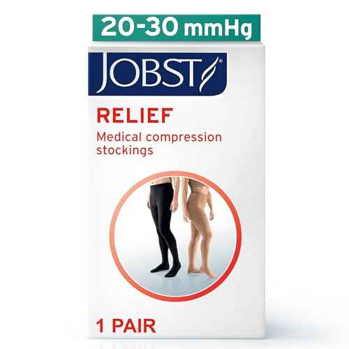 Jobst Relief 20-30 Closed Toe Beige Compression Pantyhose, Small