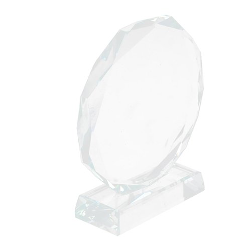 NOLITOY Blank Crystal Glass Trophy, Clear Trophy Award Cup Desktop Decor for Kids Party Favors Sport Games Competitions, 4.32 Inch