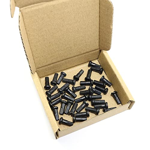 12mm Copper Spoke Nipples 30PCS for Bicycle Wheel Spokes Black