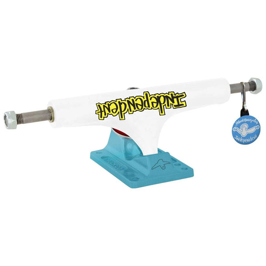 INDEPENDENT Truck Company 166 Stage 4 Pro Mark Gonzales Flat White Blue Standard Skateboard Trucks