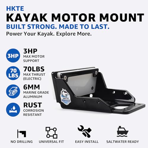 Aluminum Trolling Motor Mount for Kayaks and Canoes Up to 3 HP