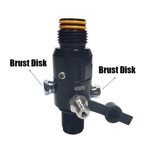 Aopkeo HPA Regulator Valve for Paintball Airsoft PCP Compressed Air CO2 Nitrogen Cylinder Tank Bottle 4500psi Input, Output 800psi 1800psi 2200psi(Ouput 1800psi 5/8"-18UNF)