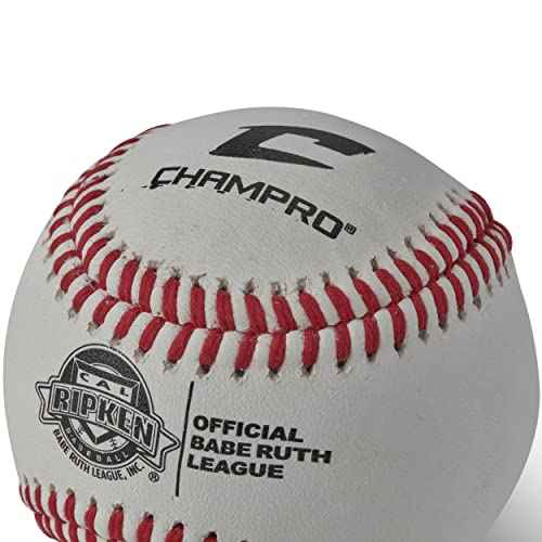 Champro Cal Ripken Baseballs with Full Grain Leather Cover, 12 Pack