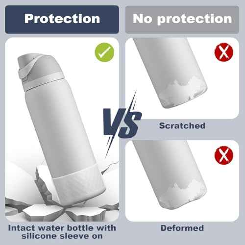 Silicone Boot for Owala Water Bottle 24 oz 32 oz 40 oz, Anti-Slip Protective Sleeve for FreeSip/Twist/Flip Stainless Steel Water Bottles Accessories