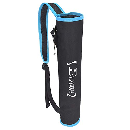 EOUS Archery Arrow Holder for Youth Kid Childrens Arrow Quiver Bags for Arrows Kids,Back and Hip Side Quiver,BLUE with BLACK