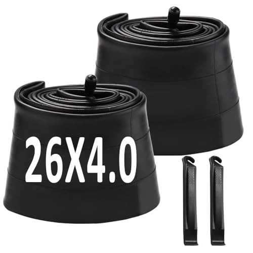 26 Inch Bike Inner Tubes 4.0 Fat Tire with AV35mm Schrader Valve - Pack of 2