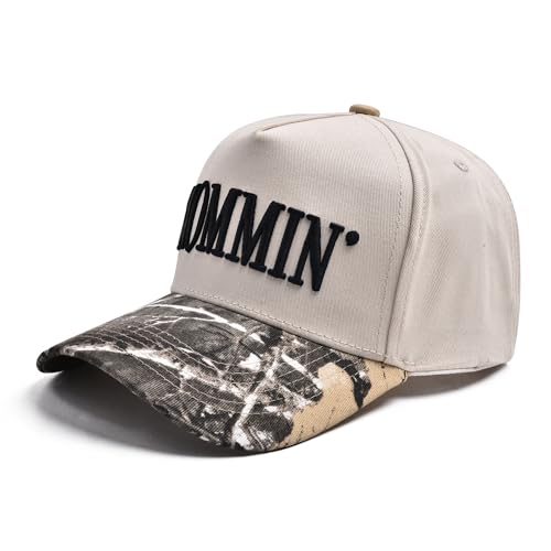 Mommin Trucker Hat for Women Camo Embroidered Baseball Cap Adjustable Vintage