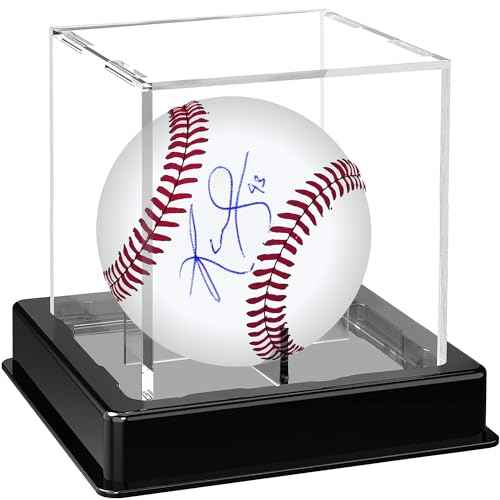 2 Pack Baseball Display Case, Baseball Box with UV Protected,Acrylic Baseball Boxes for Display,Baseball Cube Memorabilia Display Protector,Official Baseball Autograph Display Case