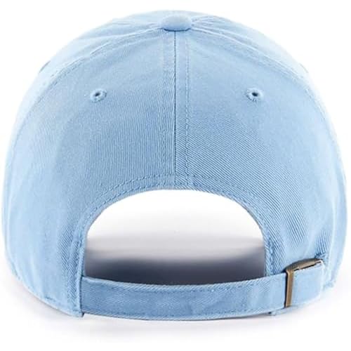 47 Los Angeles Dodger Columbia Blue Alternate Primary Logo Clean Up Adjustable Strap Hat Cap, Adult One Size Fits All, Orange
