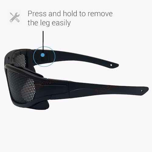 Wire Mesh Safety Glasses,Safety Goggles Breathable Shock Resistant Iron Mesh,Glasses for Military Cs Outdoor Game Fans Activity