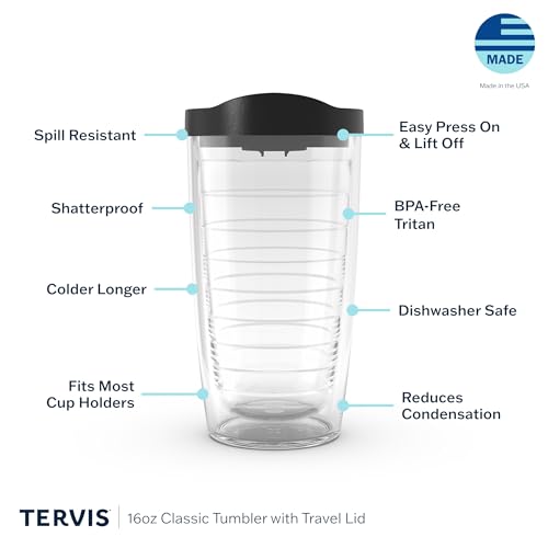 Tervis 16oz Double Walled Insulated Travel Tumbler - Dragonfly Mandala, Made in USA