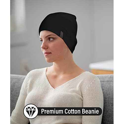 Revony Chemo Beanie Cap - Soft and Skin Friendly - 100% Cotton