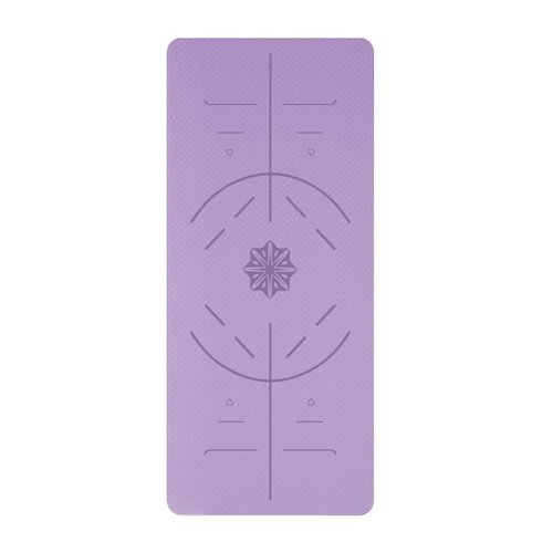 pritingyoga Thick Exercise Yoga Floor Mat 24 X 72 Inches Great for Camping Cardio Workouts Pilates Gymnastics (purple)