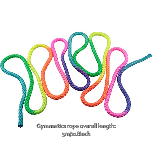 Rainbow Nylon Skipping Rope for Gymnastics and Fitness - 3 Meters