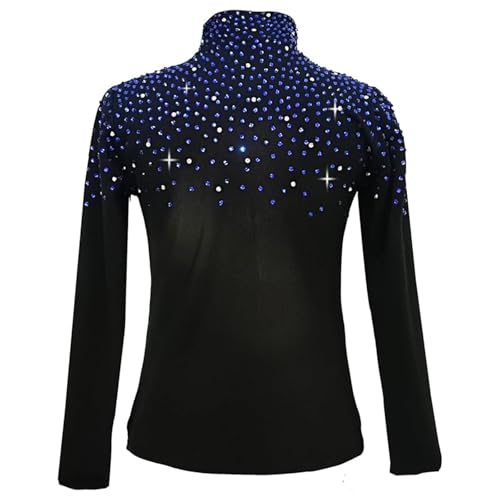 Kids Figure Skating Jacket Fleece-Lined Warm Training Coat 12-14 Years Black