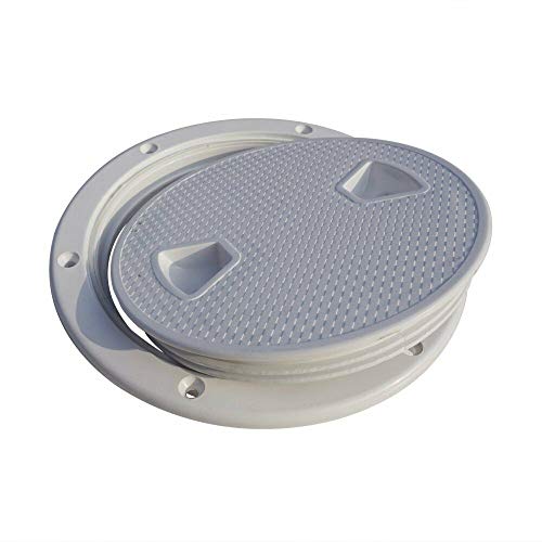 6-Inch Marine Circular Non-Slip Inspection Deck Plate Hatch with Detachable Cover