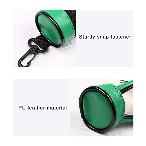 Golf Ball Holder with Zipper & Side Pocket, Portable Golf Tee Pouch for Golfing Enthusiasts