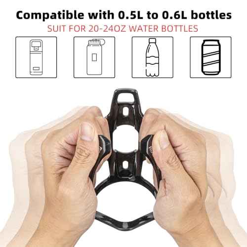 ROCKBROS Bike Water Bottle Holder Ultra-Light Bicycle Bottle Cages with Screws Tool, Universal Bike Cup Holder Rack for Road MTB Bikes¡¦