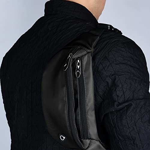 Water-Resistant Unisex Fanny Pack Belt Bag 2 Pack Black and Red