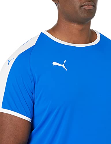 Puma Mens Liga Jersey Small Electric Blue Lemonade White Sports Shirt