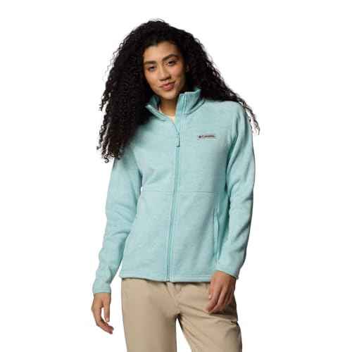 Columbia Women's Sweater Weather Full Zip II, Spray Heather, Medium