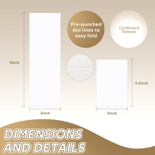 500PCS Folded Cardboard Card Sleeves for Vending Machines - Protect Trading & Sports Cards