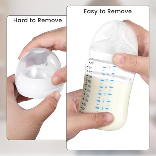 8-Pack Baby Bottle Caps for Philips Avent Glass Bottles Leak-Proof Food-Grade