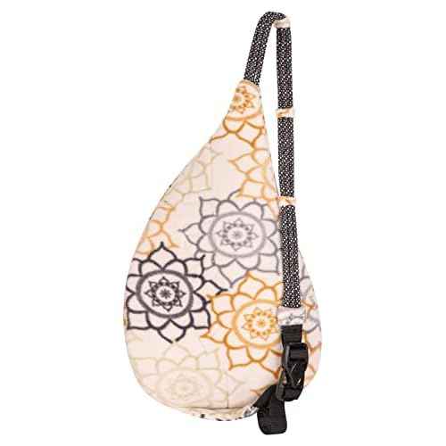 KAVU Mini Polar Rope Sling Crossbody Fleece Polyester Bag - Snow Garden