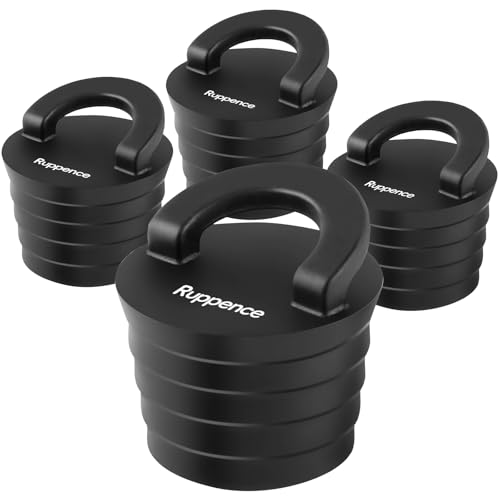 4-Pack 1.5 Inch Kayak Scupper Plugs with Ring Pull, Boat Drain Fittings