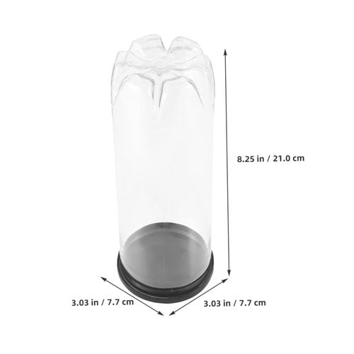 Outanaya Clear Tennis Balls Container with Lid Durable Organizer for Daily Sports Supplies Lightweight Easy to Carry for Storage and Transporting Tennis Balls
