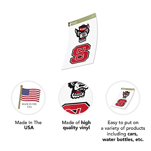 NC State University Sticker Decal - 4 Inch Official Fan Gear