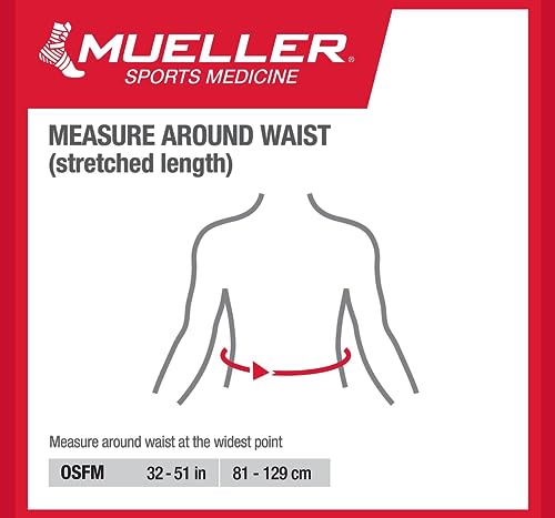 Mueller Green Adjustable Back Support Belt for Lower Back Pain - Green Line