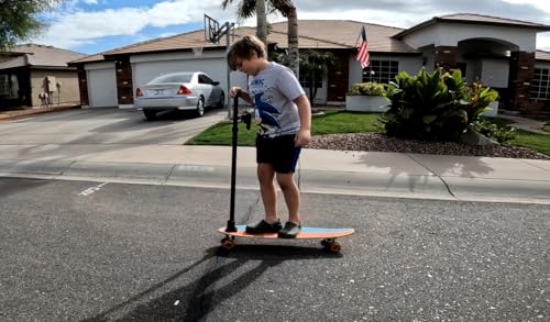 Removable Skateboard Handle for Balance Training and Learning